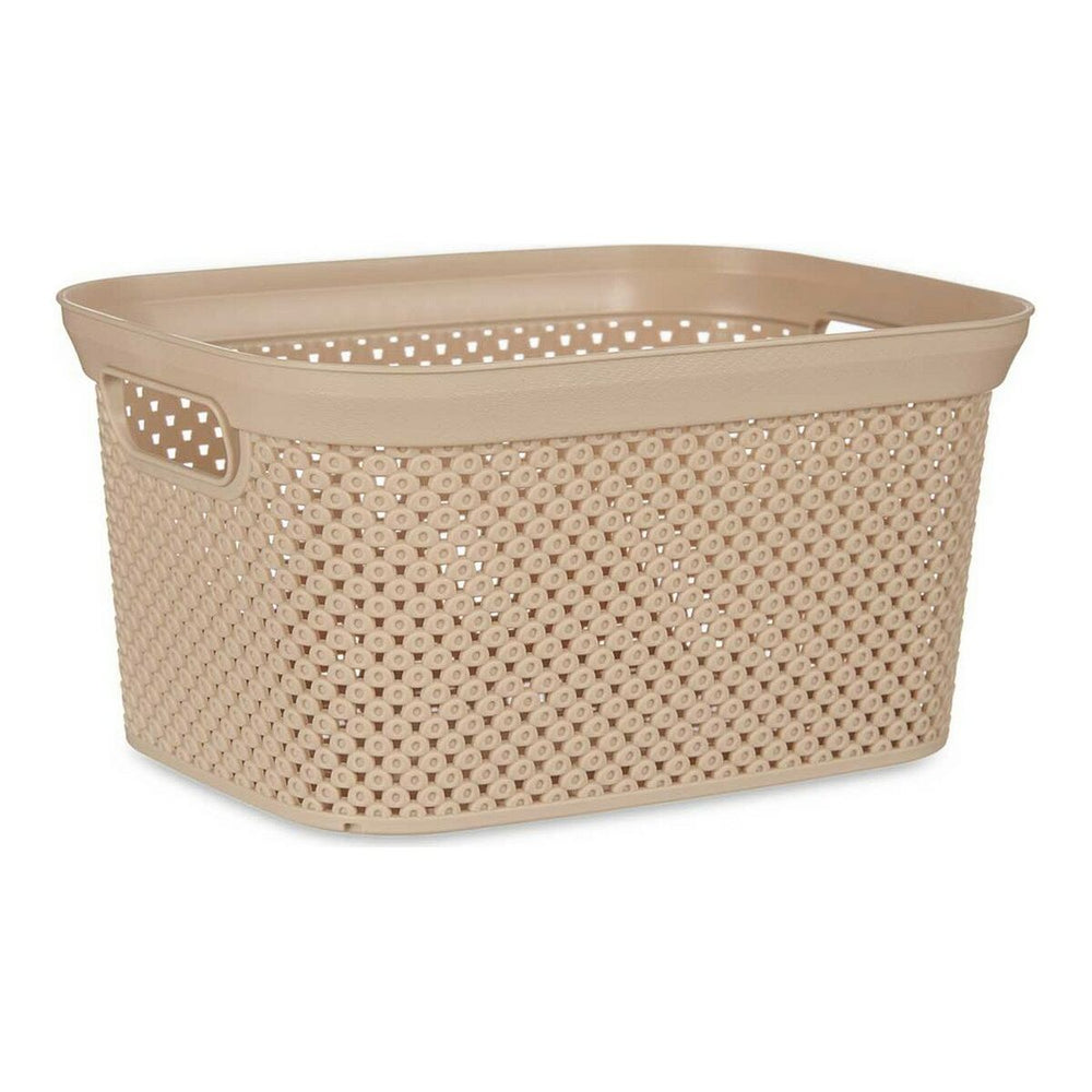 Basket 19,5 x 14 x 27,5 cm Beige Plastic 5 L