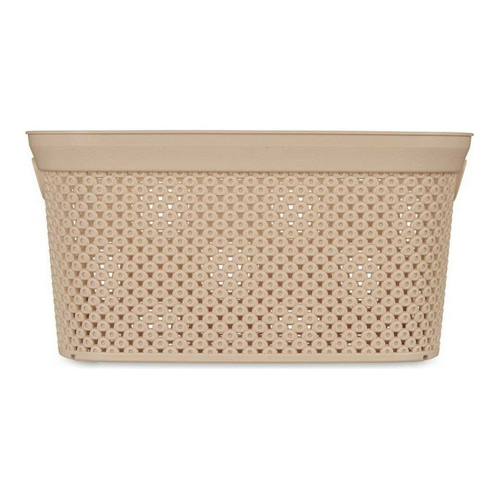 Basket 19,5 x 14 x 27,5 cm Beige Plastic 5 L