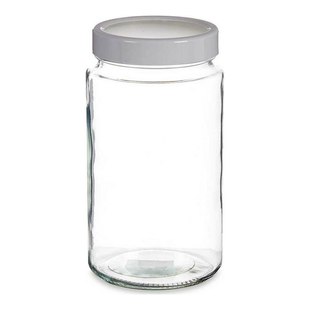 Tin Transparent White Glass polypropylene (11,5 x 21,3 x 11,5 cm) (2 L)