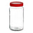 Tin Red Transparent 11,5 x 21 x 11,5 cm Glass 2 L polypropylene