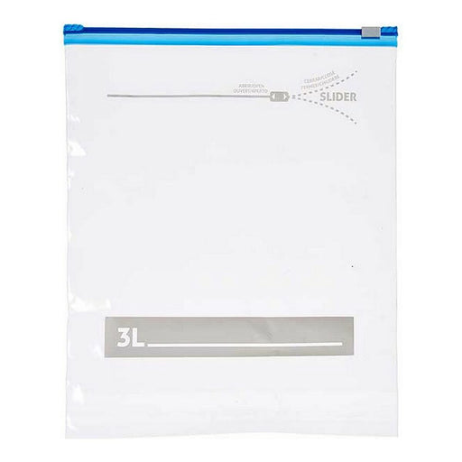 Multi-use Bag Zip 24,5 x 0,01 x 31,5 cm Transparent Polyethylene 3 L