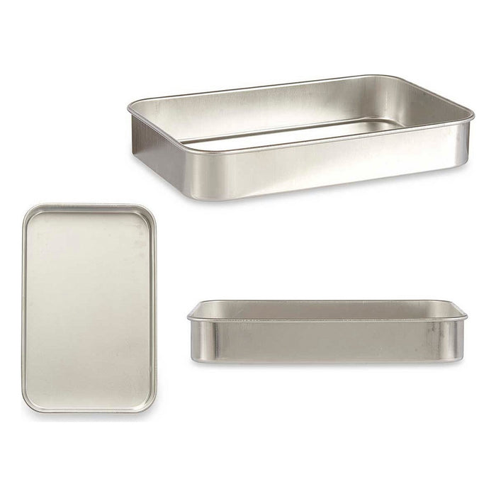 Roasting Tin 23,5 x 6 x 36 cm Silver Aluminium