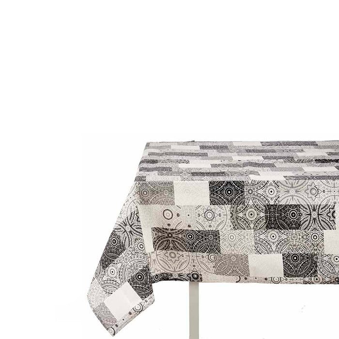Tablecloth Mandala Thin canvas Grey (140 x 180 cm)