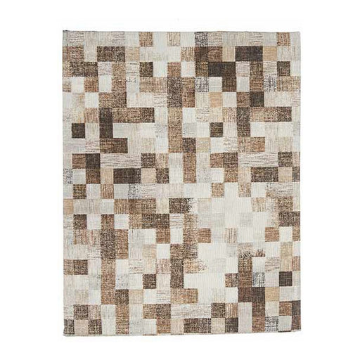 Tablecloth Squares Thin canvas Beige (140 x 180 cm)