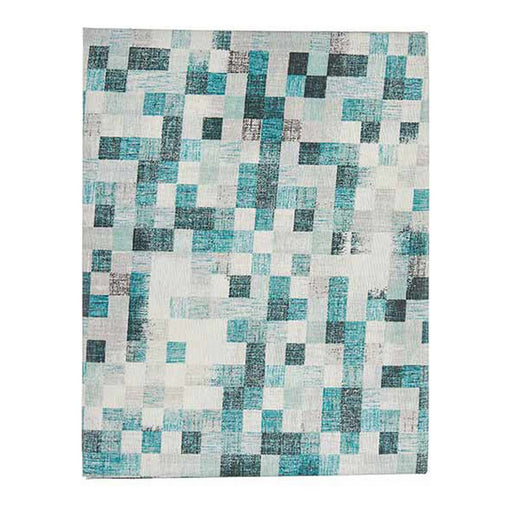 Tablecloth Blue Squares Thin canvas (140 x 180 cm)