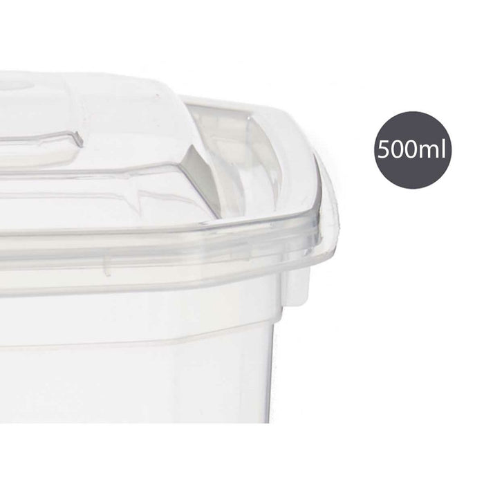 Lunch box Rectangular Transparent polypropylene (500 ml)