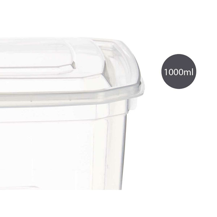 Lunch box Rectangular Transparent polypropylene (1000 ml)