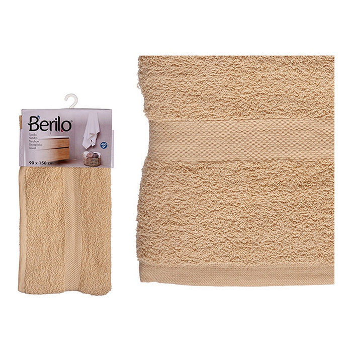 Bath towel Polyester Cotton Cream