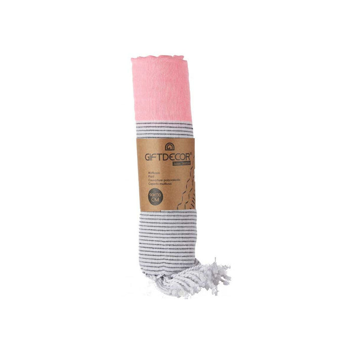 Multipurpose throw Stripes Pink