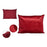 Cushion Polyester Velvet Red (45 x 15 x 60 cm)