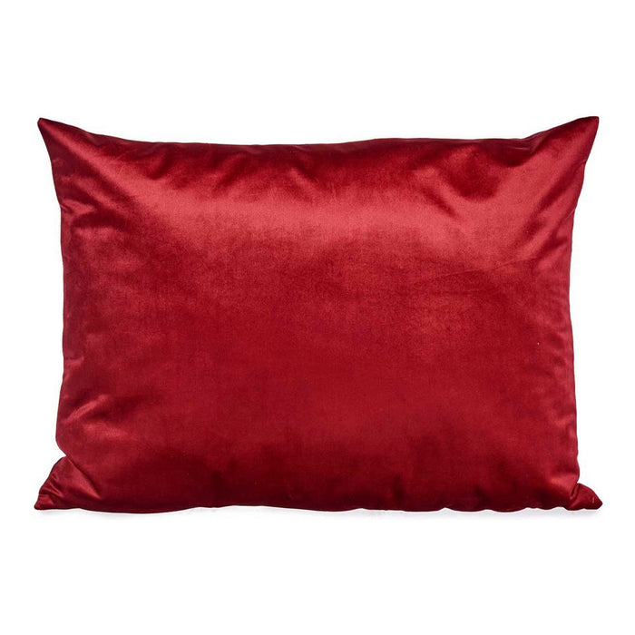 Cushion Polyester Velvet Red (45 x 15 x 60 cm)