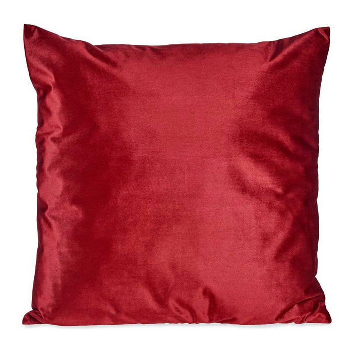 Cushion Polyester Velvet Red (60 x 18 x 60 cm)