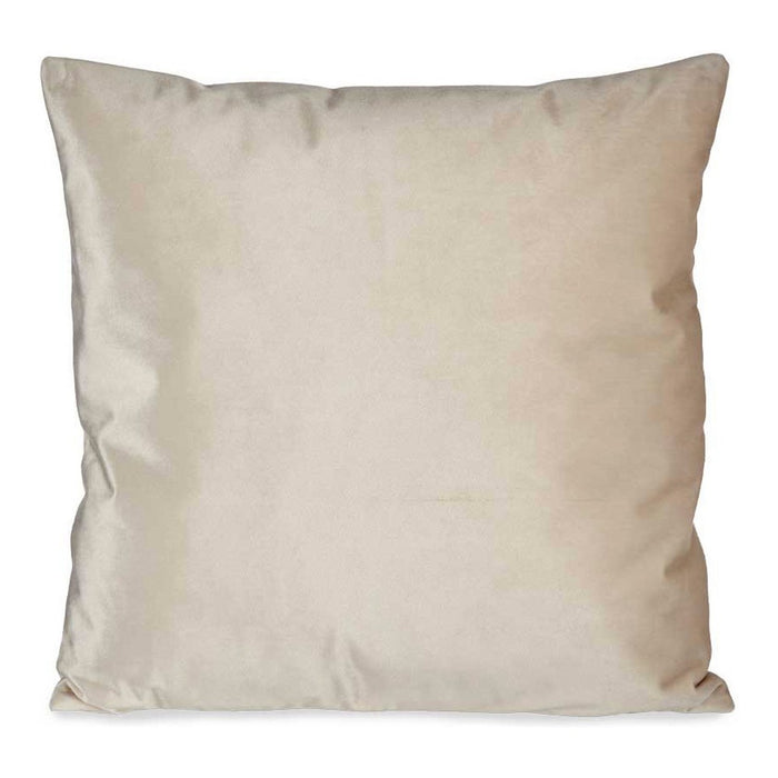 Cushion Polyester Velvet Ivory (45 x 13 x 45 cm)