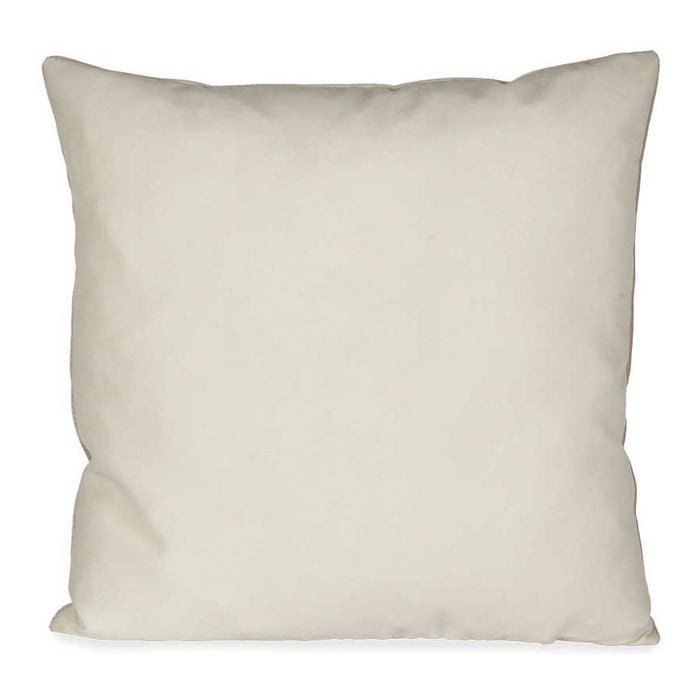 Cushion Polyester Velvet Ivory (45 x 13 x 45 cm)