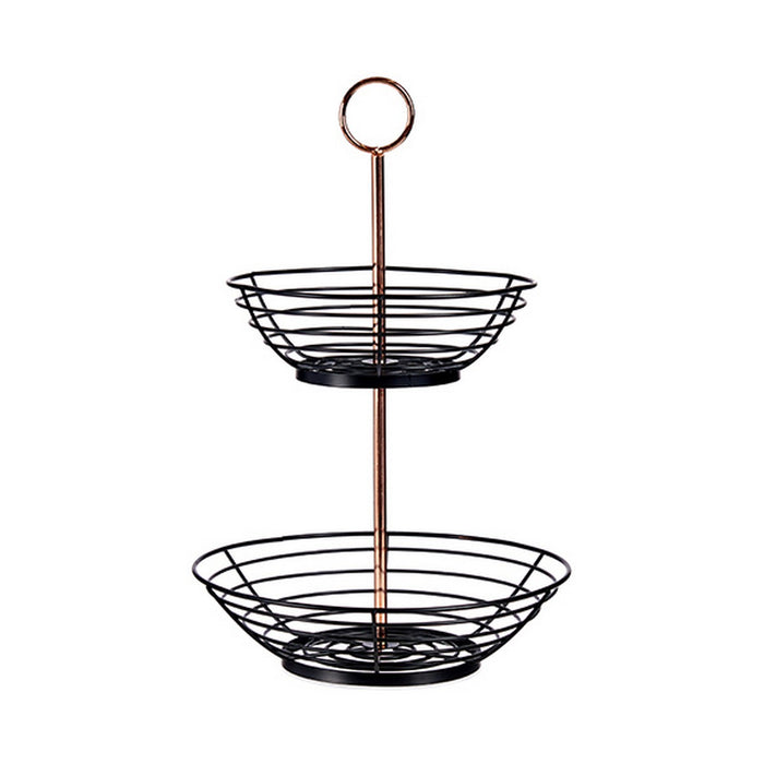 Fruit Bowl Black Copper (28,5 x 28,5 x 42,3 cm)