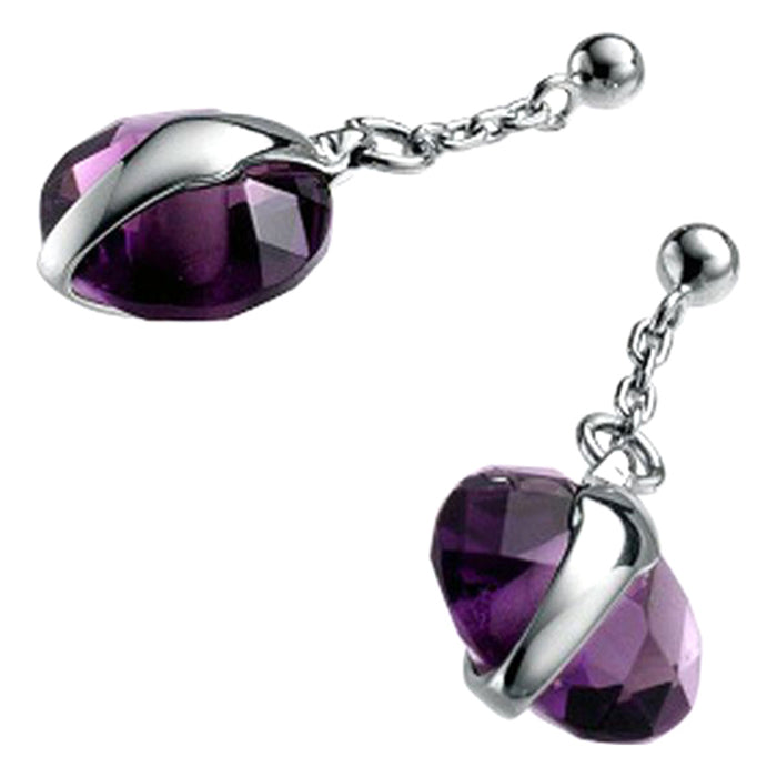 Ladies'Earrings Viceroy 1010E000-50 Silver Purple 2 cm (2 cm)