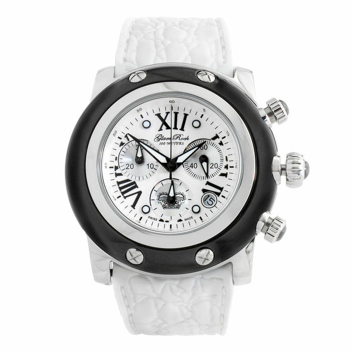 Ladies' Watch Glam Rock GR30108WHITE (Ø 46 mm)