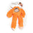 Soft toy for dogs Gloria Kikazaru 11 x 44 x 45 cm Monkey Orange