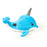 Soft toy for dogs Gloria Nuka 11 x 25 x 13 cm Narwhal Polyester polypropylene