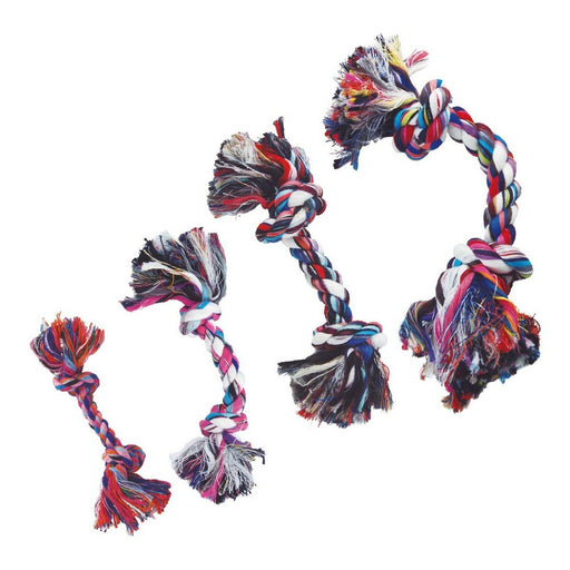 Dog chewing toy Gloria Multicolour Knot Cotton (22 cm)