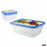 Set of lunch boxes Privilege 49787 Rectangular 750 ml 18 x 12 x 6 cm (24 Units) (9 pcs)