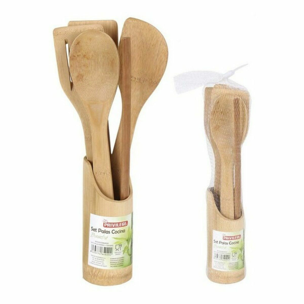 Kitchen Utensils Set Privilege Bamboo (5 Pcs)