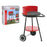 Coal Barbecue with Wheels Algon Black Red (Ø 43 cm) Enamelled Steel