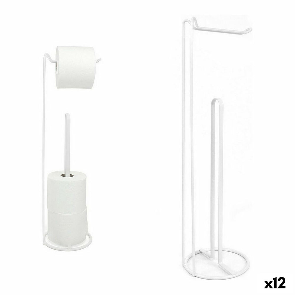 Toilet Roll Holder Confortime White 15 x 15 x 54 cm (12 Units)