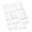 Organiser Confortime polystyrene 8 x 8 x 6 cm (7,5 x 7,5 x 5,6 cm)
