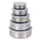 Set of 5 lunch boxes Quttin Stainless steel Ø 18 cm Ø 12 cm Ø 14 cm Ø 16 cm Ø 10 cm (5 Units)