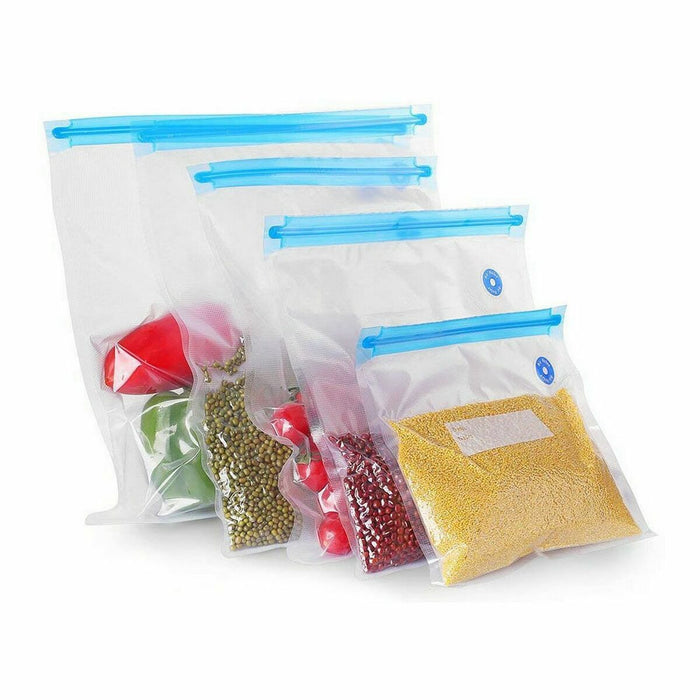 Reusable Food Bag Quttin Vacuum tube 21 x 22 cm (6 Units)