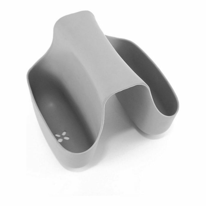 Kitchen Sink Tidy Quttin Double Grey Silicone 12,5 x 9,5 x 10 cm (24 Units)