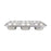 Flan Mould Quttin 6 Units Carbon steel 26,5 x 18 x 3 cm