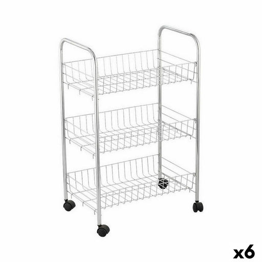 Organiser Confortime Metal Silver 40 x 26 x 62 cm (6 Units)