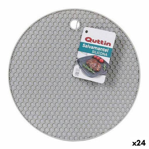 Fruit Bowl Quttin Grey Silicone 18,2 x 0,6 cm (24 Units)