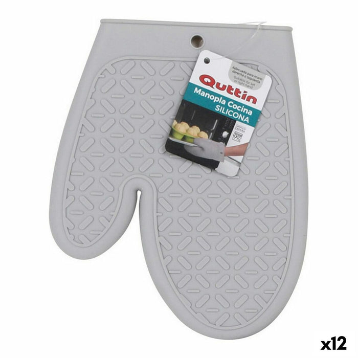 Oven Mitt Quttin Silicone 20,7 x 17 x 1 cm (12 Units)