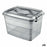 Storage Box Confortime Tetris Grey Plastic 14 L (12 Units)