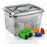 Storage Box Confortime Tetris Grey Plastic (14 L)