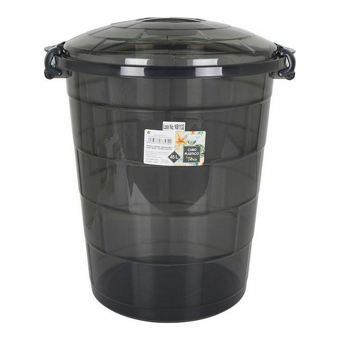 Bucket Confortime Tetris Dark grey Plastic 45 L (6 Units)