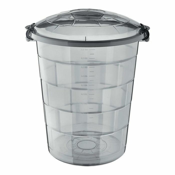 Bucket Confortime Tetris Light grey Plastic 65 L (6 Units)