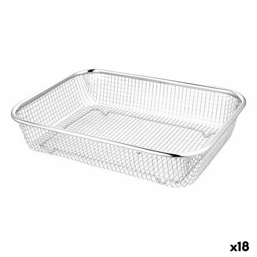 Drainer Quttin Steel 37 x 27 x 7,4 cm (18 Units)