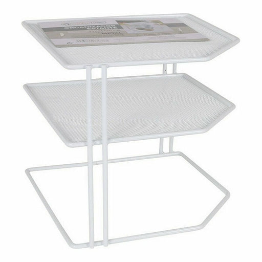 Shelve Confortime Metal White Organiser 23 x 23 x 20 cm