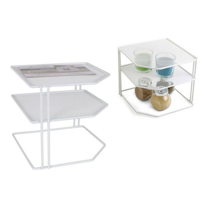 Shelve Confortime Metal White Organiser 23 x 23 x 20 cm