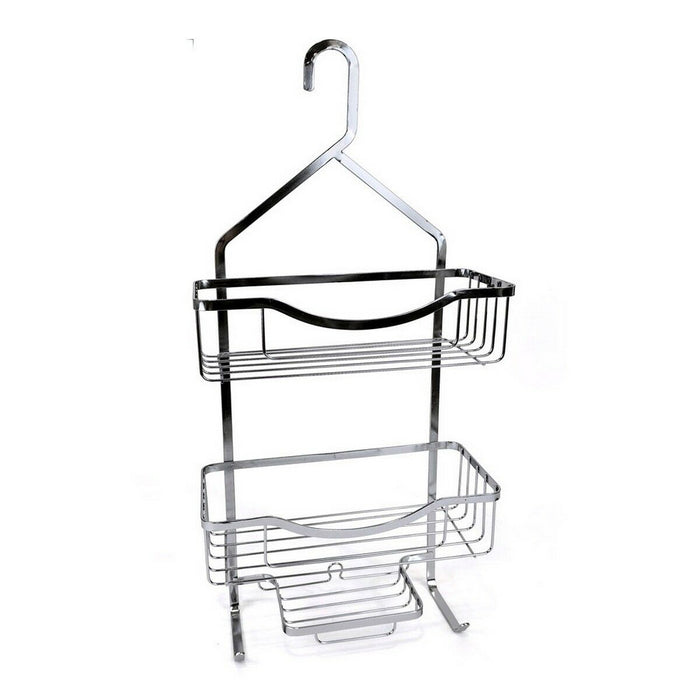 Shower Hanger Confortime Chromed Aluminium Silver 27,5 x 12,5 x 63 cm (4 Units)