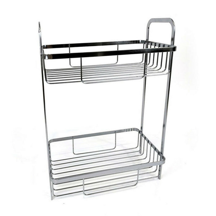 Bathroom Shelves Confortime Chromed Silver 29 x 18 x 39 cm (4 Units)