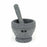 Mortar Quttin Black Plastic 11 x 9 cm (12 Units)