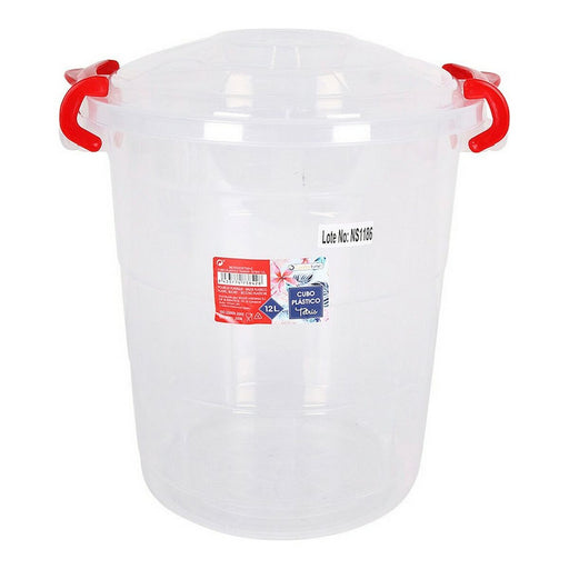 Bucket Confortime Tetris Transparent Plastic (12 L)