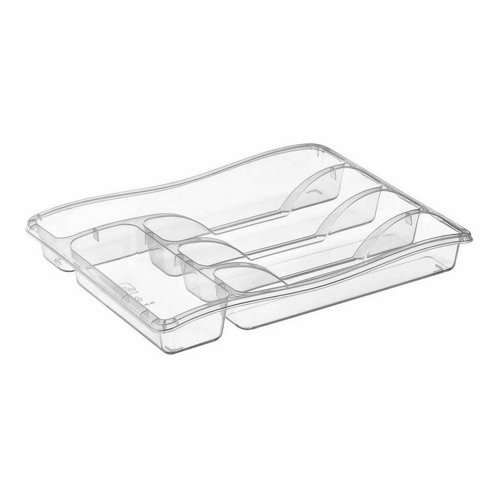 Cutlery Organiser Privilege Transparent 33 x 25 x 5 cm