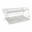 Draining Rack for Kitchen Sink Quttin White Silver Metal 28 x 40,5 x 22 cm 4,5 mm (4 Units)