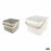 Multi-purpose basket Confortime Plastic 23 x 23 x 18 cm (12 Units)